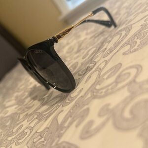 Gucci Black and Gold Sunglasses